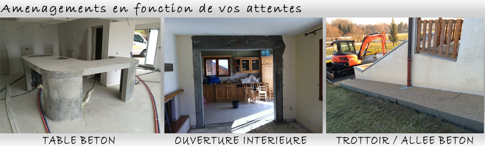 Am&eacute;nagements en fonction de vos attentes